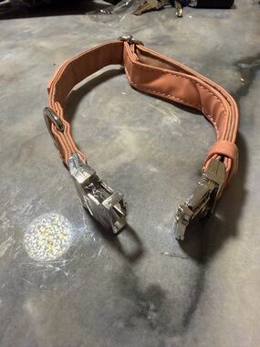 Medium Leather Dog Collar Adjustable Size Medium with Durable Metal Clasp